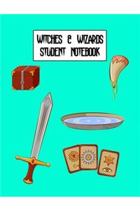 Witches & Wizards Student Notebook: Notebook Ruled Paper for Birthday, Christmas, Back to School Journal Gift for Magical Friend, Family, Teacher, Student