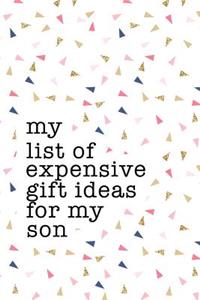 My List of Expensive Gift Ideas for My Son