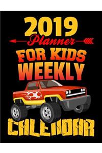 2019 Planner for Kids Weekly Calendar