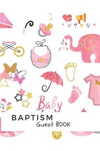 Baby Baptism Guest Book