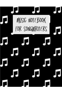Music Notebook for Songwriters
