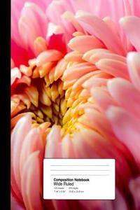 Composition Notebook Wide Ruled 7.44 X 9.69 Inches 100 Sheets / 200 Pages
