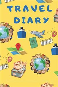 Travel Diary Kids Journal to Record Traveling Experiences