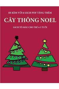 Sách tô màu cho trẻ 4-5 tuổi (Cây thông Noel)