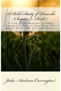 A Bible Study of Proverbs Chapter 3--Book 1