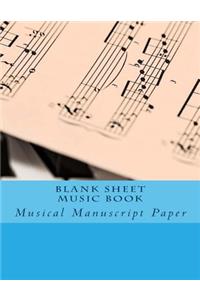 Blank Sheet Music Book