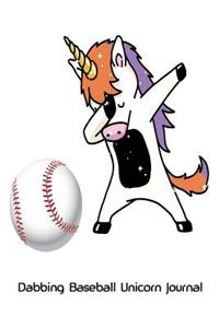 Dabbing Baseball Unicorn Journal