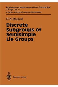 Discrete Subgroups of Semisimple Lie Groups