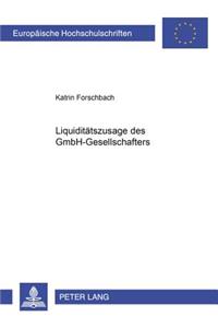 Liquiditaetszusagen Des Gmbh-Gesellschafters