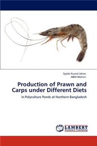 Production of Prawn and Carps under Different Diets