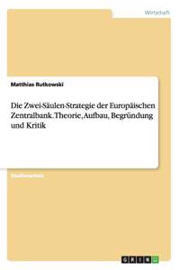 Zwei-Säulen-Strategie der Europäischen Zentralbank. Theorie, Aufbau, Begründung und Kritik