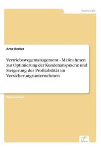 Vertriebswegemanagement - Maßnahmen zur Optimierung der Kundenansprache und Steigerung der Profitabilität im Versicherungsunternehmen