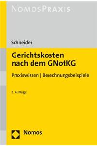 Gerichtskosten Nach Dem Gnotkg