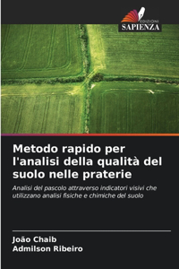 Metodo rapido per l'analisi della qualità del suolo nelle praterie