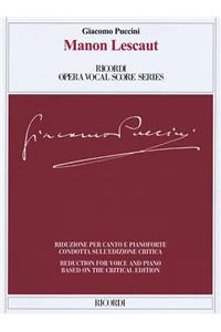 Manon Lescaut Ricordi Opera Vocal Score Series