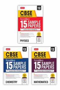 MTG CBSE Class 12 ScoreMore 15 Sample Papers Physics Chemistry & Mathematics Books For 2025 Board Exam (Set of 3) | Detailed Solutions of Each Chapter | Based on Latest CBSE Pattern & Syllabus [Paperback] MTG Editorial Board