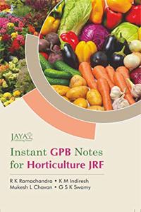Instant GPaperback Notes For Horticulture Jrf