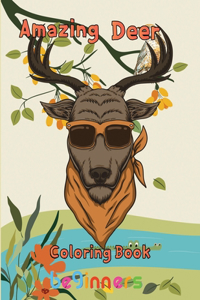 Amazing Deer Coloring book beginners