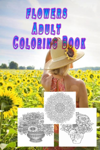 flowers Adult Coloring Book