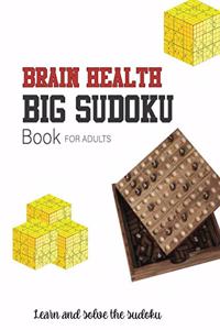 Brain Health BIG Sudoku Book for Adult
