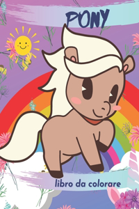 pony libro da colorare