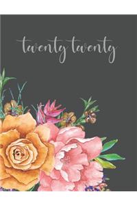 twenty twenty monthly and weekly planner