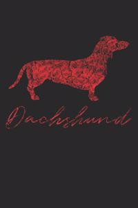 Floral Dachshund Notebook - Gift for Dachshund Lovers - Dachshund Journal