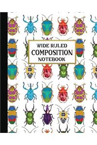 Wide Ruled Composition Notebook