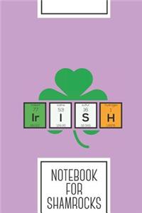 Notebook for shamrocks