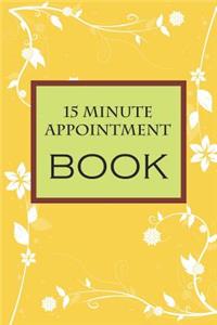 15 Minute Appointment Book