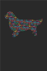 Clumber Spaniel Journal - Clumber Spaniel Notebook 'Word Cloud' - Gift for Clumber Spaniel Lovers