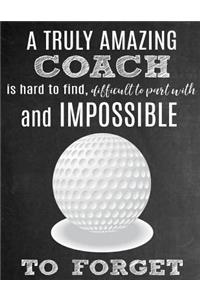 A Truly Amazing Coach Is Hard to Find, Difficult to Part with and Impossible to Forget