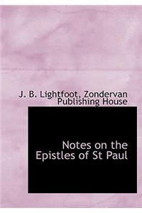 Notes on the Epistles of St Paul
