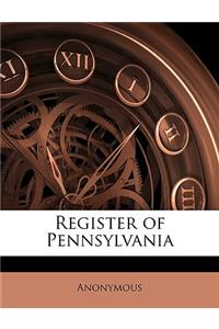 Register of Pennsylvania