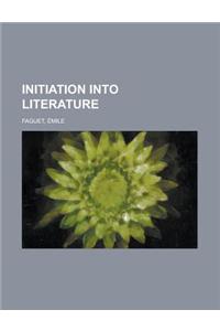 Initiation Into Literature