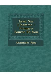 Essai Sur L'Homme