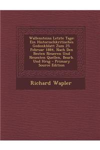 Wallensteins Letzte Tage