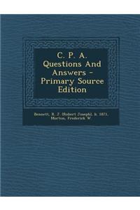 C. P. A. Questions and Answers