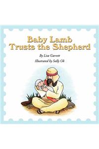 Baby Lamb Trusts the Shepherd