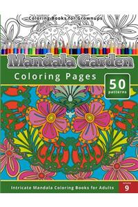 Coloring Books for Grown-ups Mandala Garden Coloring Pages