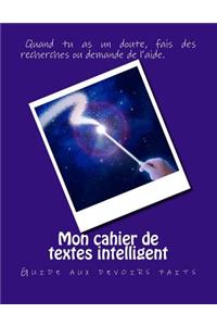 Mon cahier de textes intelligent