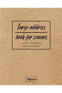 Large Address Book For Seniors