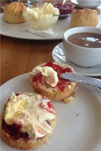 A Delicious Scone with Jam and Clotted Cream Tea Journal