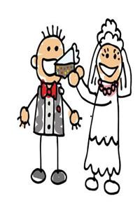 Wedding Journal Bride Feeds Groom