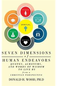 Seven Dimensions of Human Endeavors