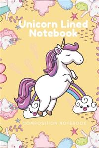 Unicorn Lined Notebook - Composition Notebook