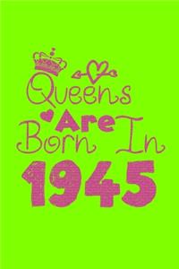 Queens Are Born In 1945 Notebook