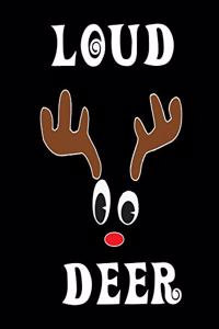 Loud Deer: Deer Elk Antler Hunting Hobby 2020 Monthly Planner Dated Journal 8" x 10" 110 pages