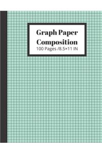 Graph Paper Composition 100 Pages /8.5×11 IN