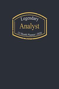 Legendary Analyst, 12 Month Planner 2020